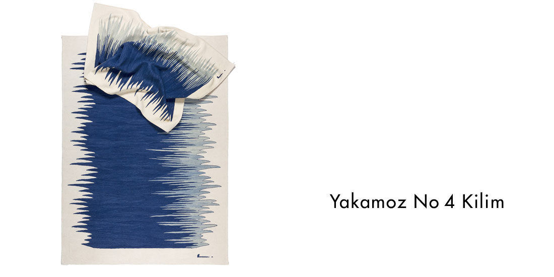 Yakamoz No 4 Kilim Rug by Fulden Topaloğlu, Studio Kali