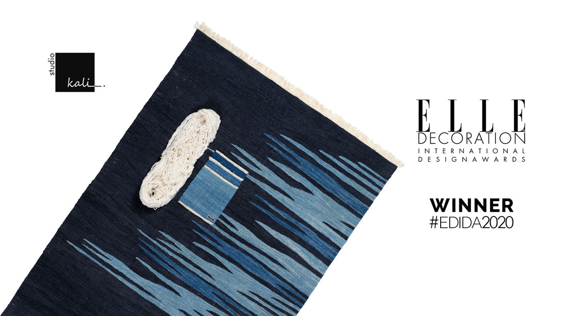 Fulden Topaloğlu receives EDIDA 2020 Award with Ege and Yakamoz Kilim Collections designed for Studio Kali