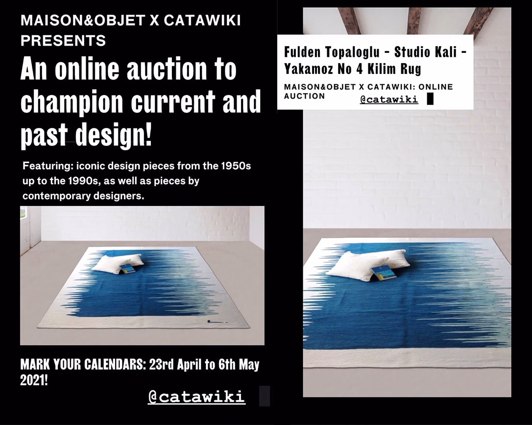 Products by Fulden Topaloglu Studio Kali featured in Maison&Objet X Catawiki Auction