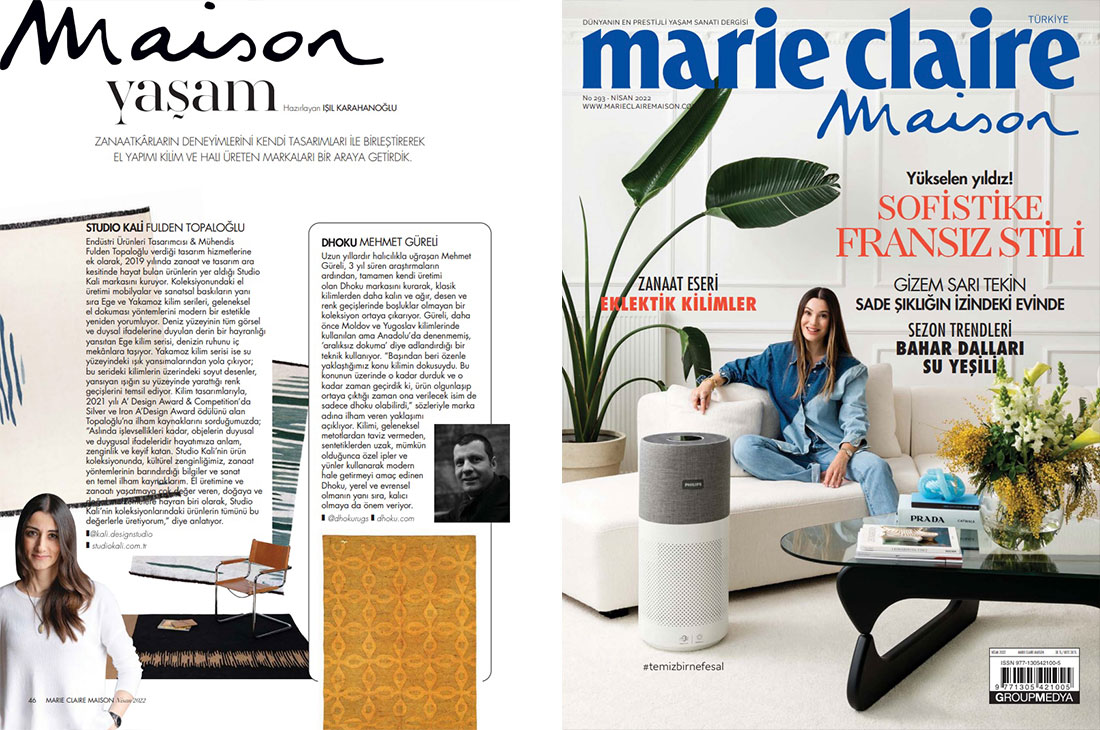 Studio Kali is featured in Marie Claire Maison April 2022