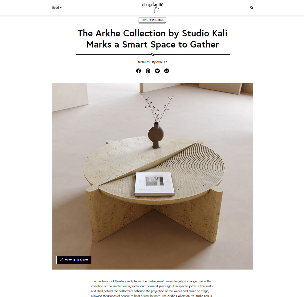 Arkhe Collection in Design Milk