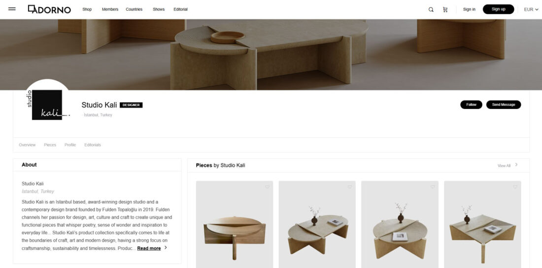 Studio Kali Storefront on Adorno